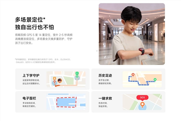 1045元 REDMI儿童手表Pro开售:支持无网络定位 AI楼层识别