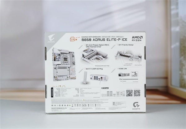 融入雕妹二次元设计!技嘉B850 AORUS ELITE-P ICE主板图赏