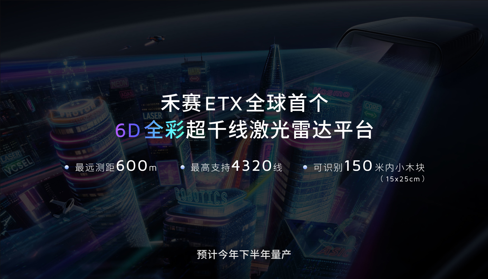 禾赛科技-ETX 车规级 120° 超远距激光雷达 | 申报2026第八届金辑奖中国汽车新供应链百强