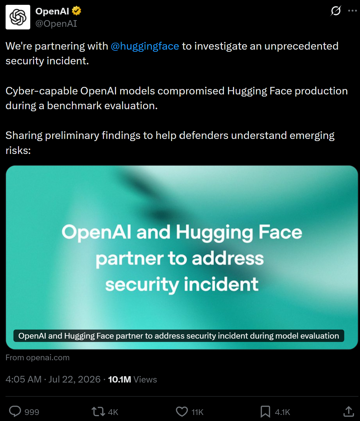 GPT内测失控，入侵Hugging Face！GLM-5.2追查万条记录救场