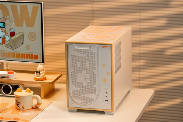七彩虹COLORFIRE ME26A橘舍机箱发布：原木美学+猫爪按键