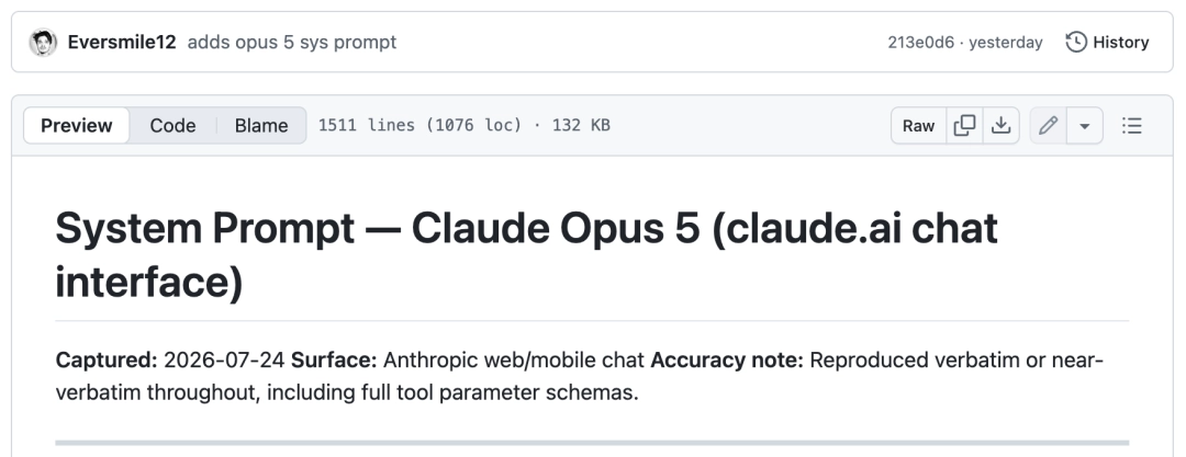 Claude Opus 5 被扒光,1511 行提示词底牌全摊开