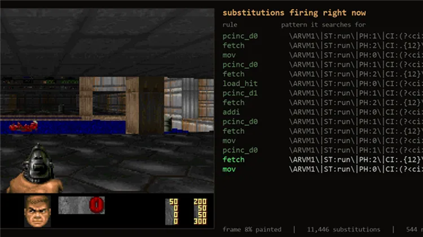 96MB文本模拟CPU!开发者用正则表达式跑通Doom:一帧需要180秒