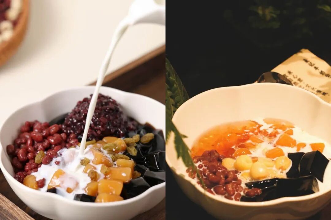 麦记牛奶公司的堆料糖水产品 来源：小红书
