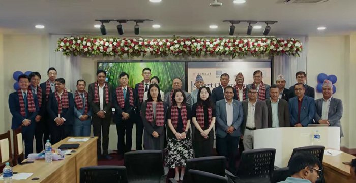 图说：特里布万大学智慧教室揭牌仪式