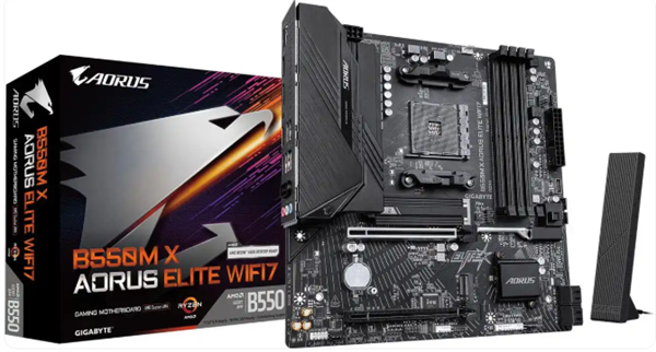 再战AM4！技嘉推出首款B550 X系列主板：支持Wi-Fi 7与显卡快拆
