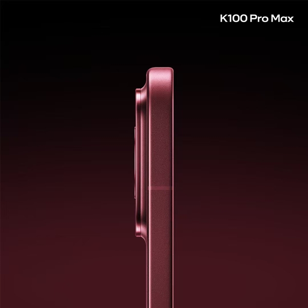 REDMI K100 Pro Max首批外观图发布:6.9英寸大直屏 赤霞珠红配色