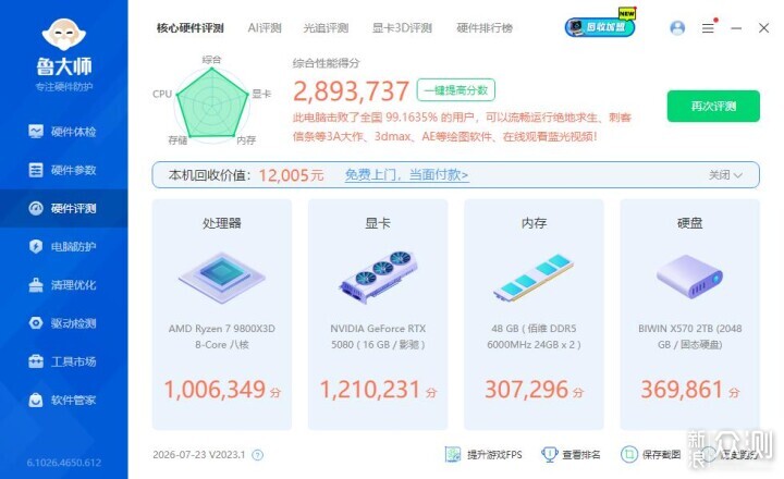 硬件暴涨后含泪高配装机分享：98X3D+5080HOF_新浪众测