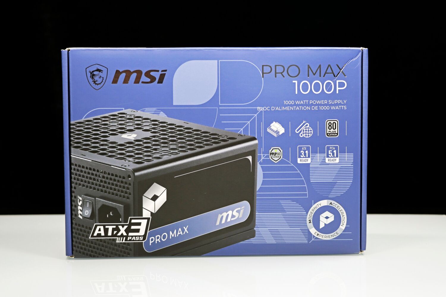 微星 PRO MAX 1000P 白金电源
