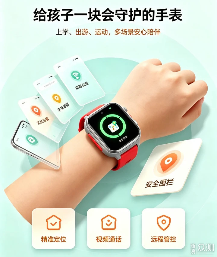 假期遛娃保镖,REDMI儿童手表 Pro体验分享!_新浪众测