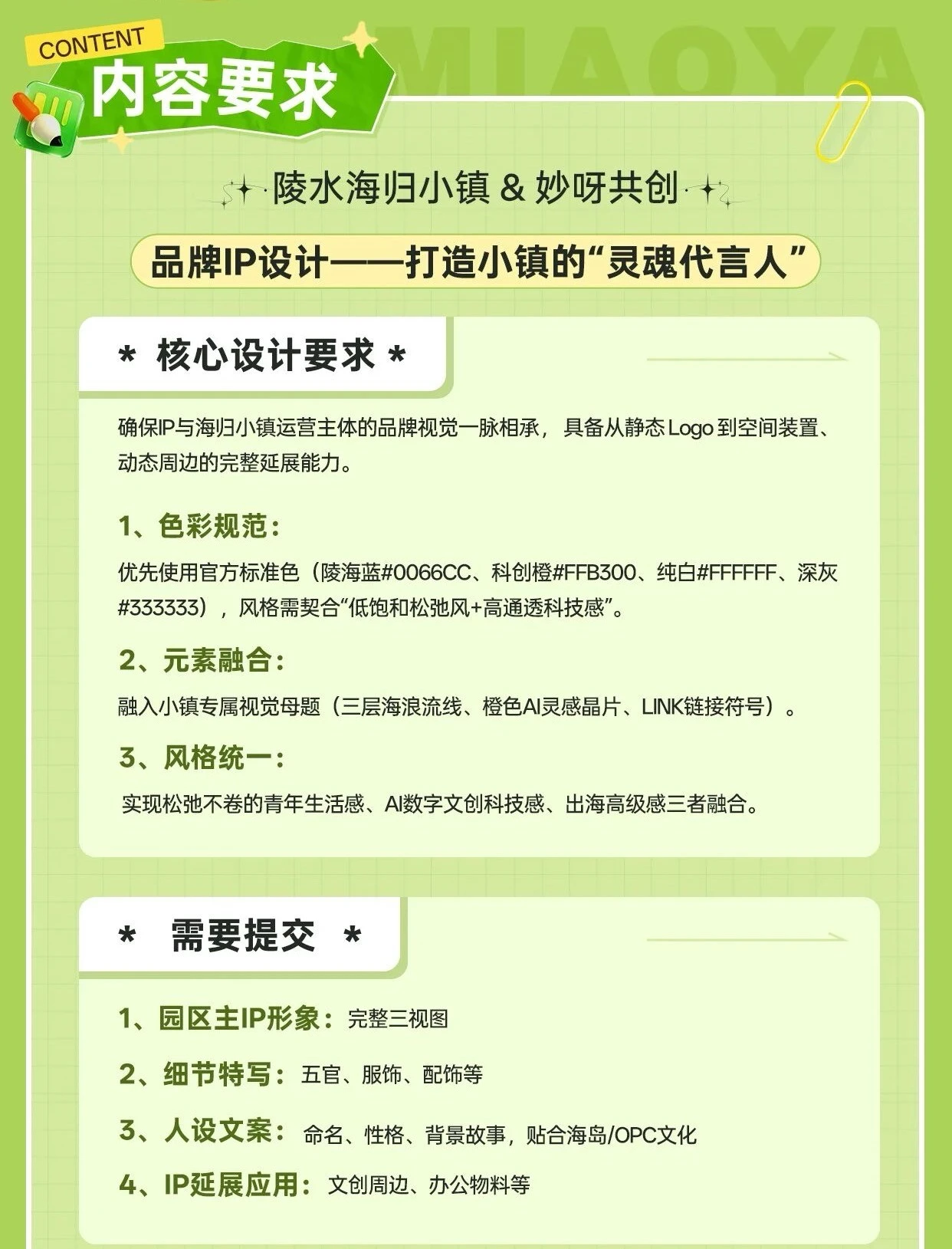 陵水海归小镇x妙呀 品牌IP设计大赛