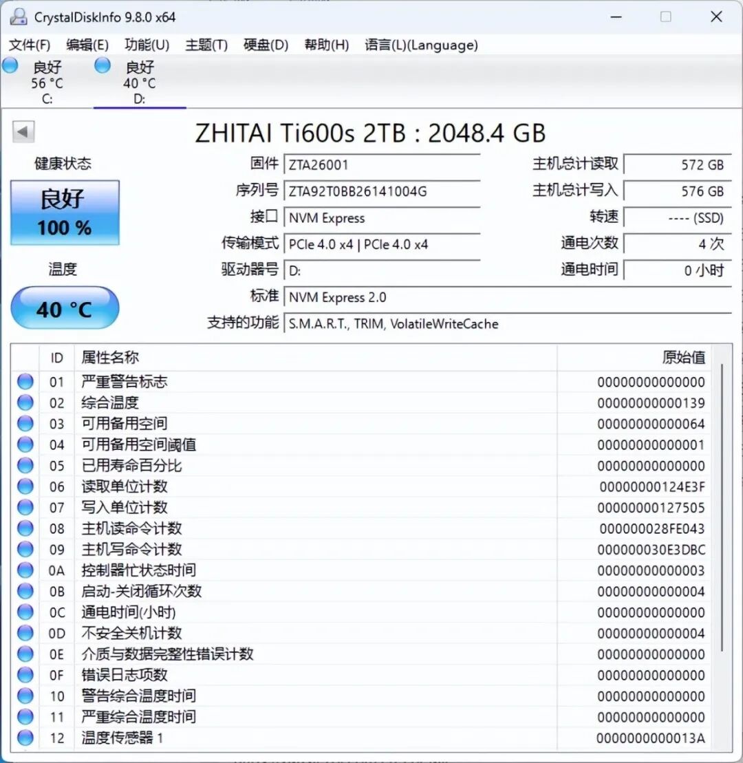 无出其右 超级能打!致态Ti600s固态硬盘评测
