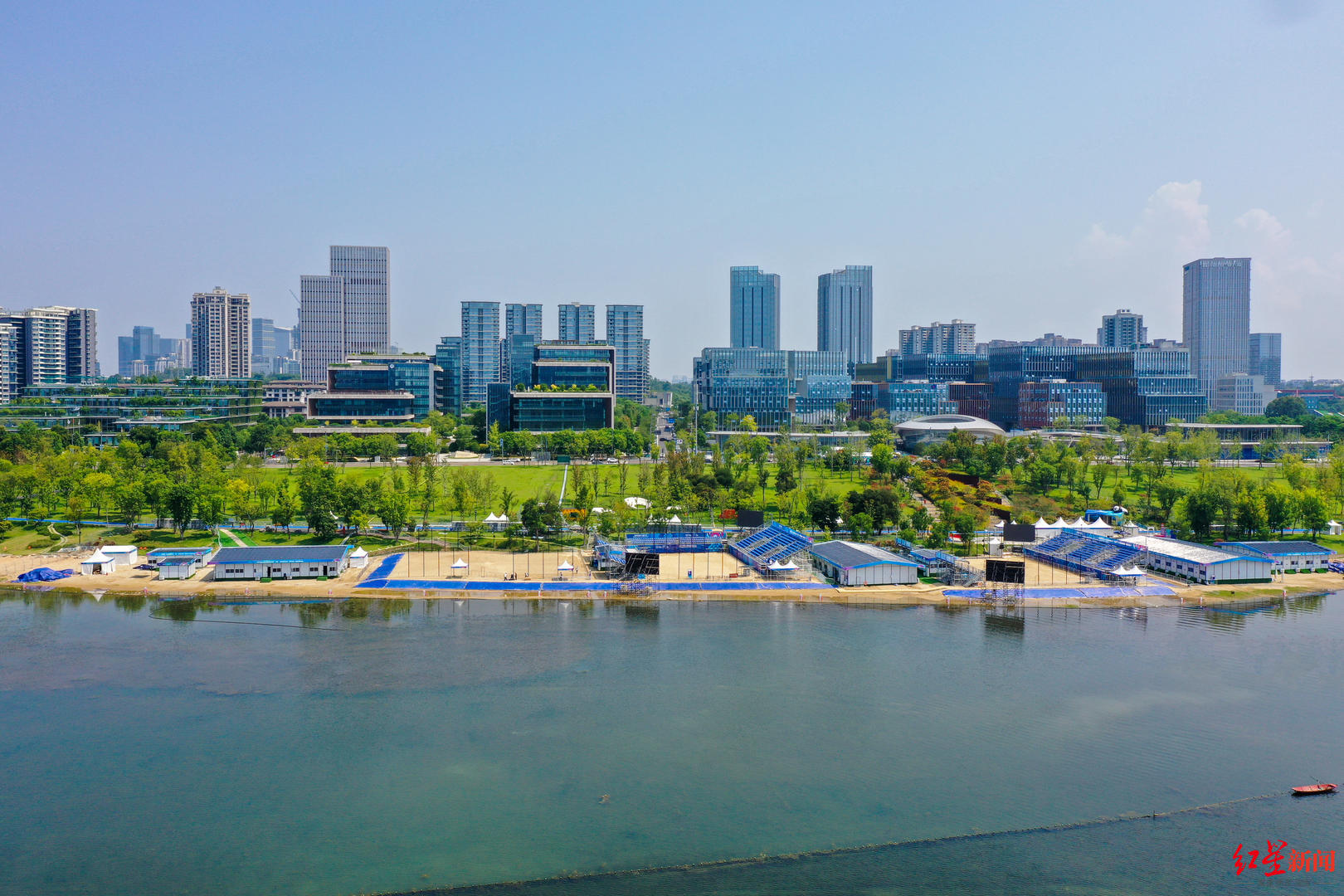 ▲兴隆湖沙滩赛场