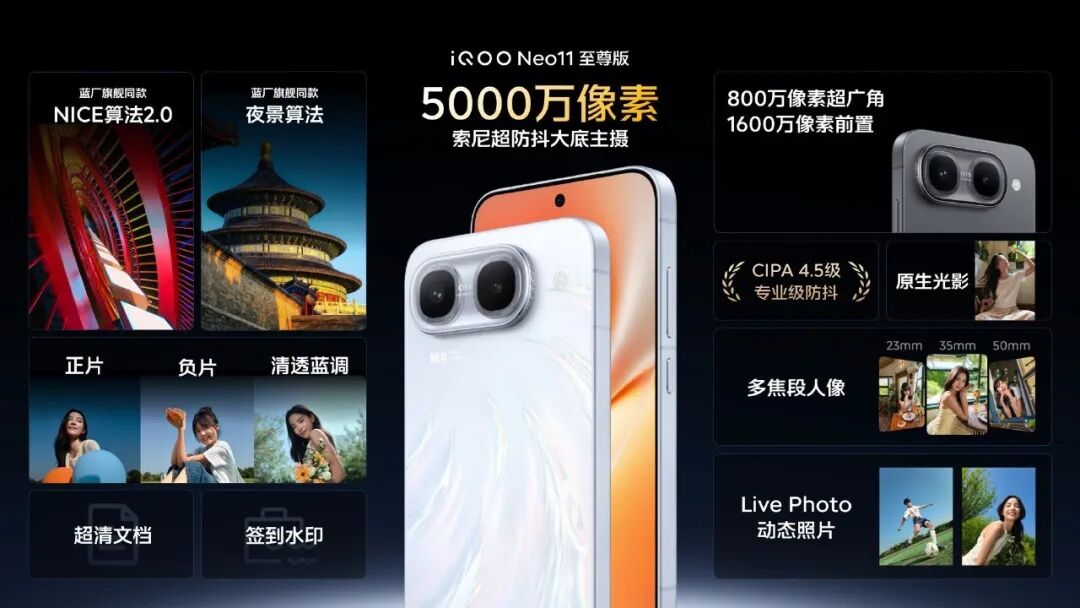 新机仅售1799元起,iQOO Neo11至尊版、Z11S发布会汇总