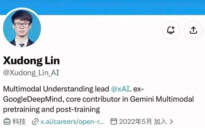 xAI多模态理解负责人蔺旭东加入混元