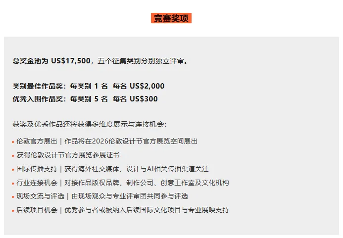 2026伦敦设计节AI影像大赛