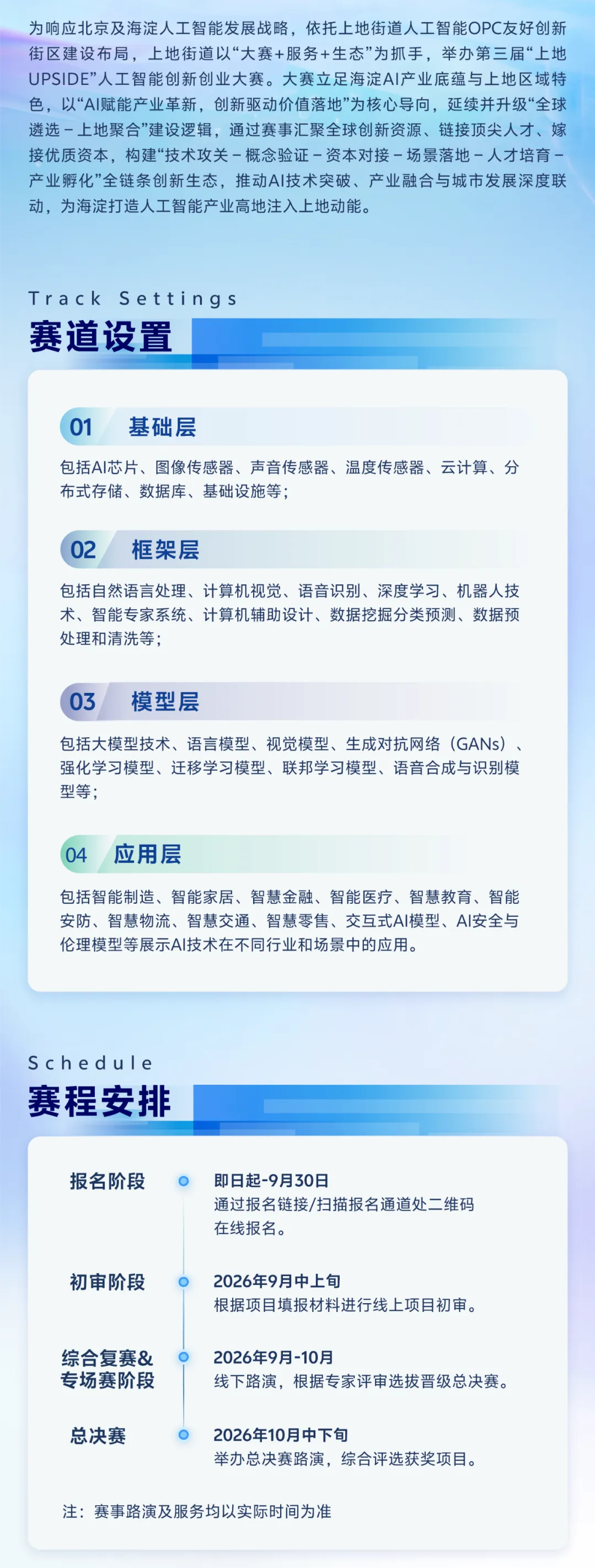 第三届上地UPSIDE人工智能创新创业大赛