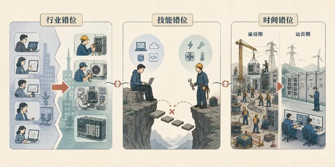 行业、技能与时间三重错位