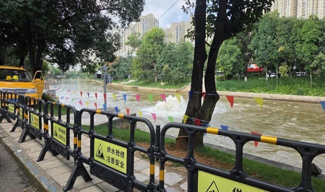 ▲原水管爆裂场景