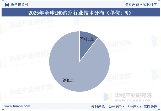 2025年全球iNO治疗行业技术分布（单位：%）