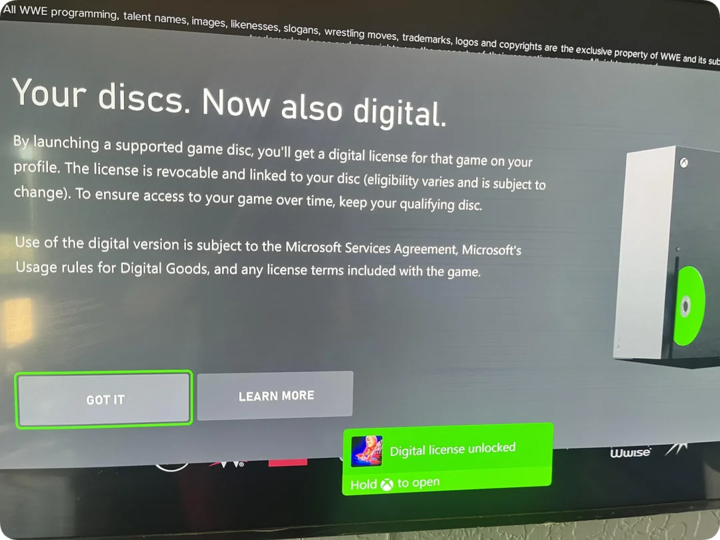 图｜Reddit 玩家实测点击「Claim digital」领取数字权益（图源 Reddit / r/xbox）
