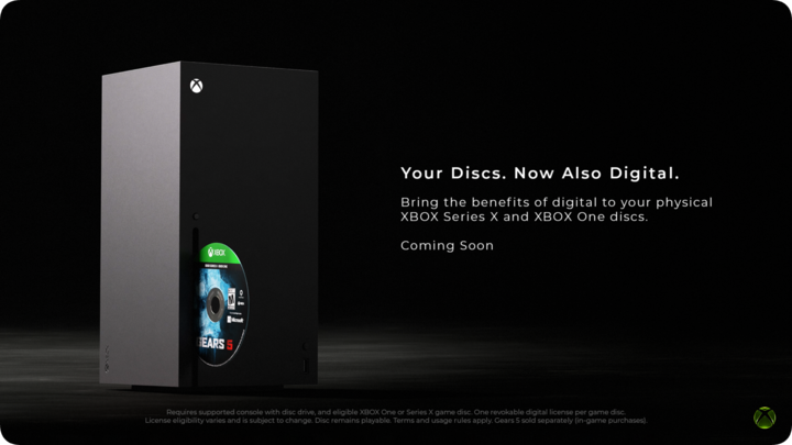图｜Xbox 官方公布的「Disc-to-Digital」测试计划（图源 Xbox Wire）
