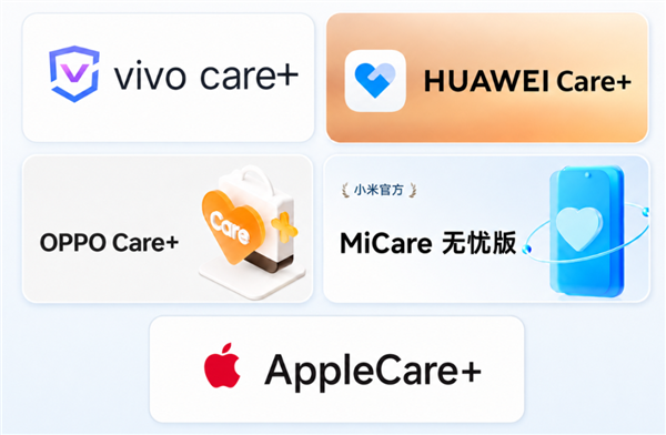 苹果、华为、小米、OV 到底谁家的Care+最厚道？