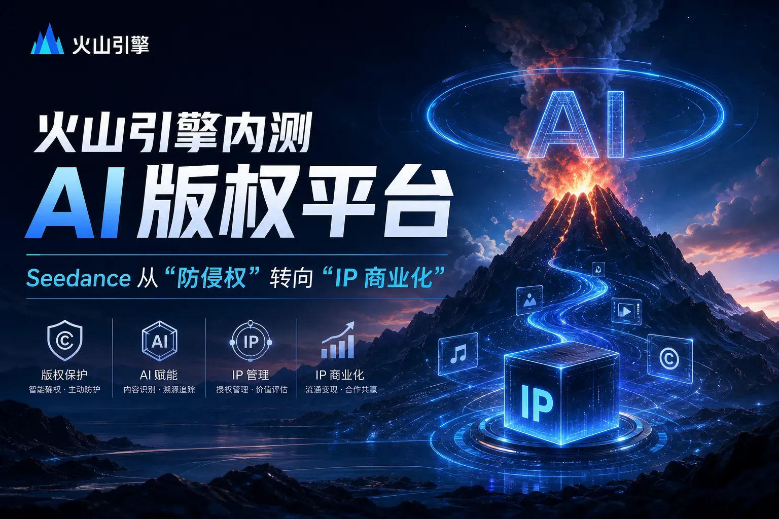 火山引擎内测AI版权平台