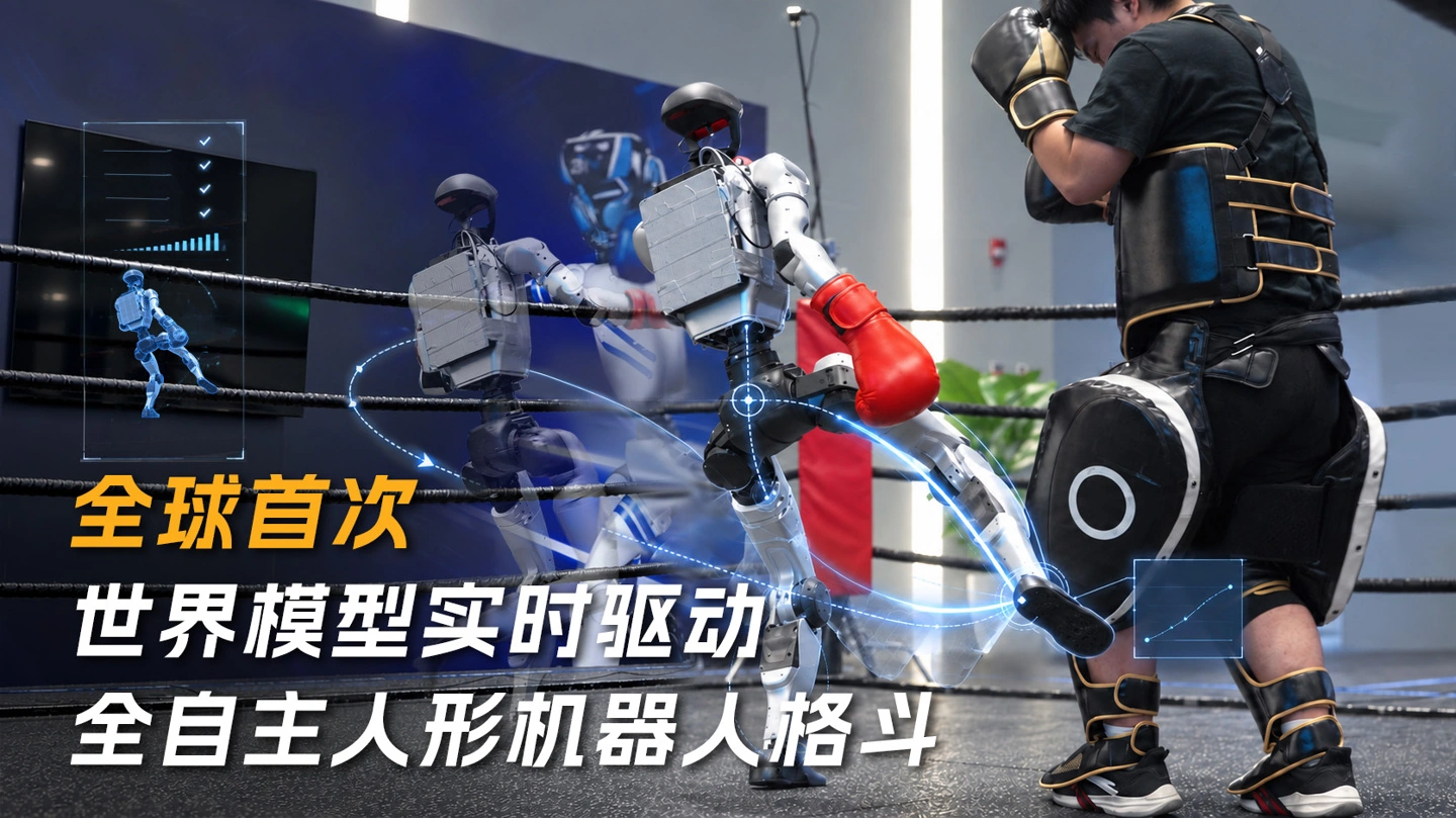 宇树科技:全球首次实现世界模型实时驱动全自主人形机器人格斗
