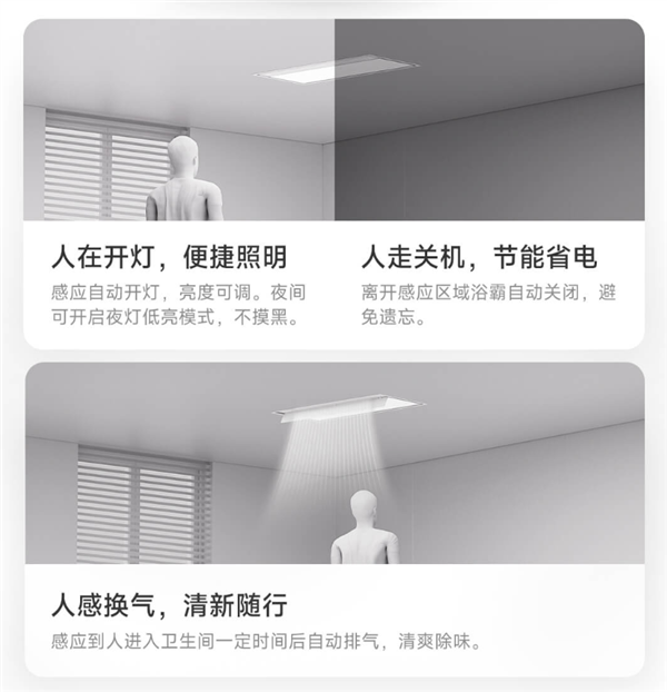 949元!小米推出米家智能浴霸2:自带毫米波雷达 人感照明/换气
