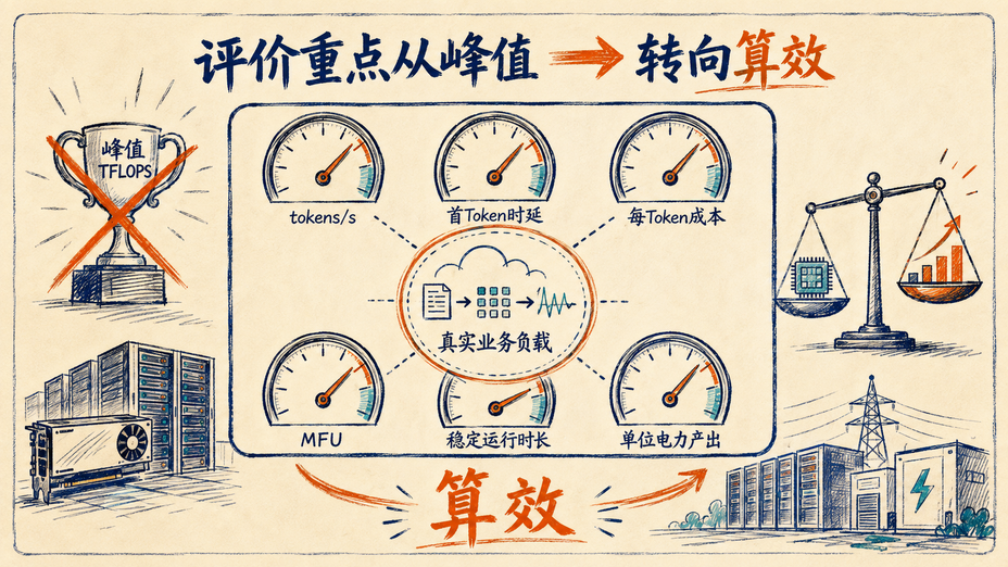 计算卡算效评价仪表盘