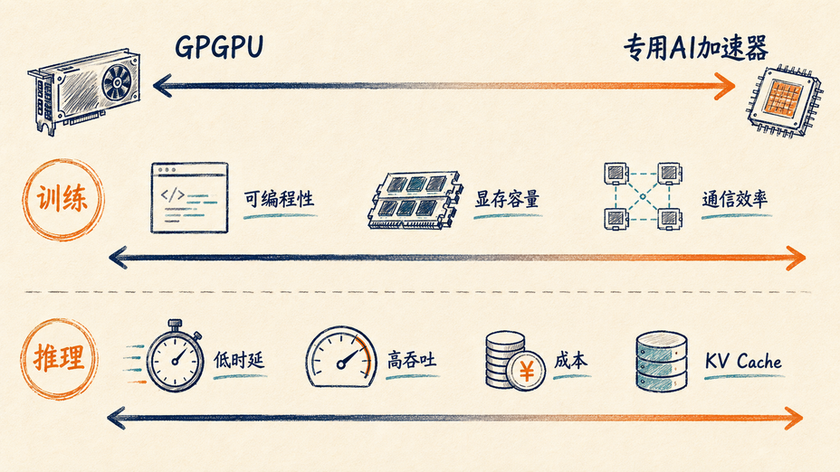 GPGPU与专用AI加速器及训练推理负载框架