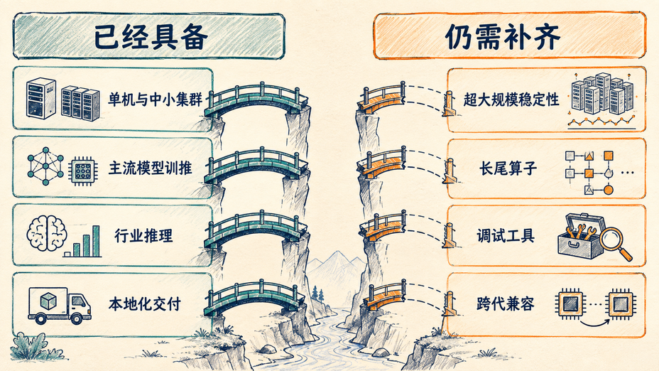 国产计算卡现有能力与待补短板