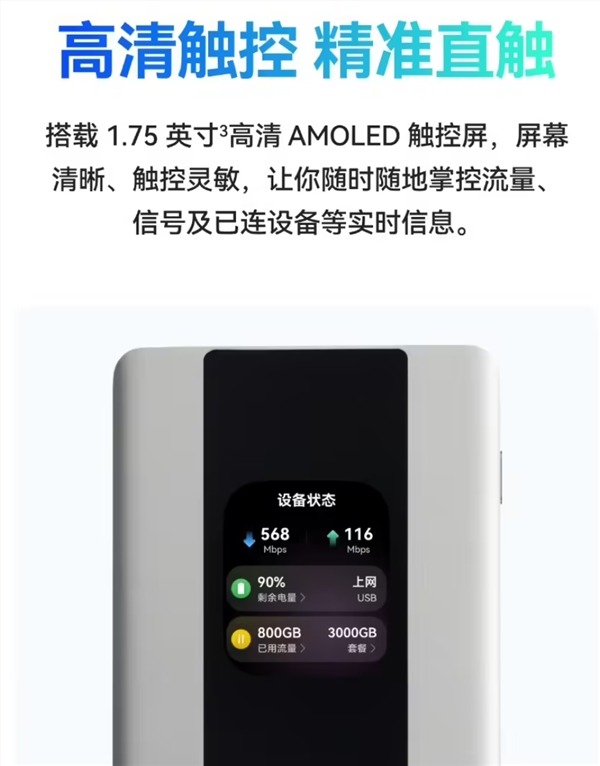 1549元!华为随行WiFi 6 Pro预售:支持5A高速 内置流量卡