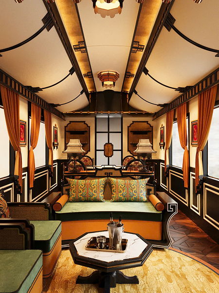 The Imperial Suite – a private residence on rails, launching in late 2027. The Imperial Suite – a private residence on rails, launching in late 2027.