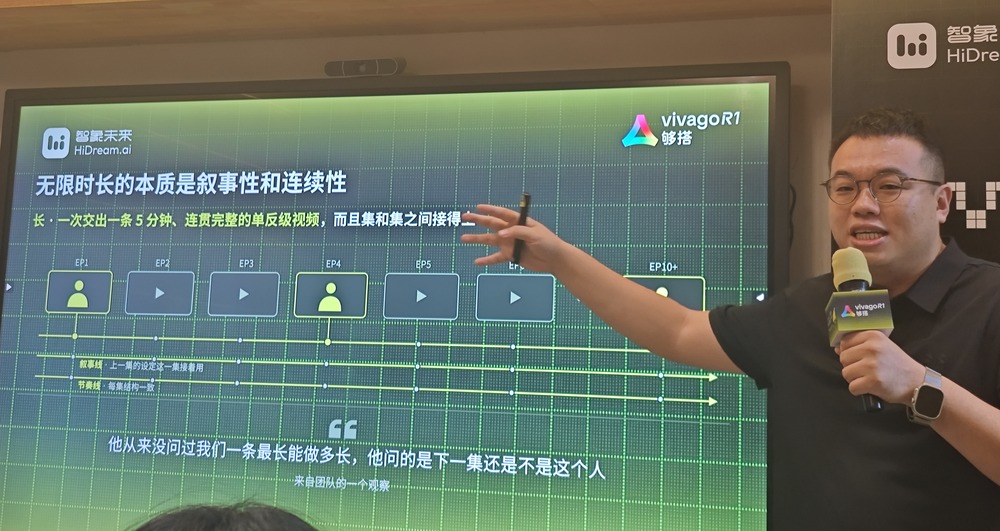 “无限时长”AI视频生成来了，我用vivago R1，做了个60秒的《华强买瓜》
