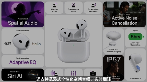 苹果AirPods 5发布:系列首次标配降噪!129美元起不涨价