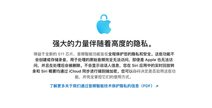 「苹果同时提醒，转写文本和生成摘要可能存在遗漏或理解偏差，重要信息仍需要二次核实。