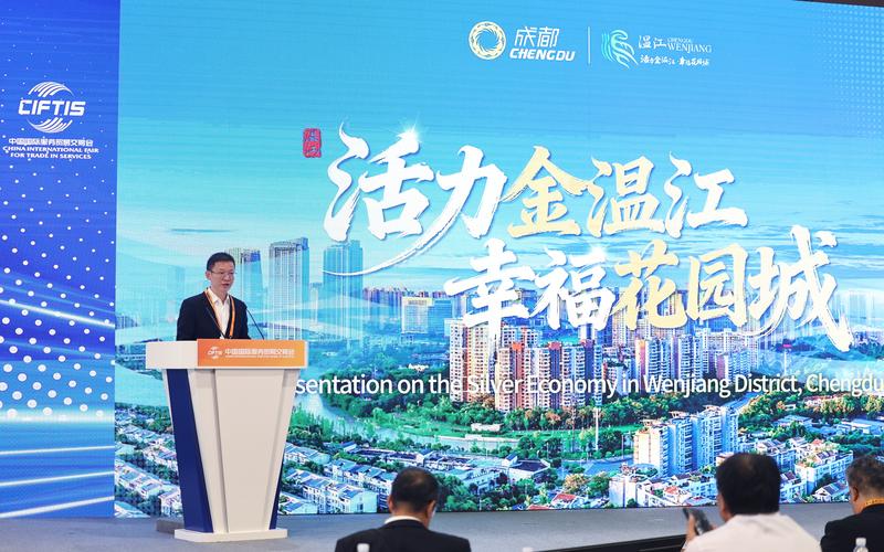 成都市温江区民政局局长段美华在论坛上发表主旨演讲。