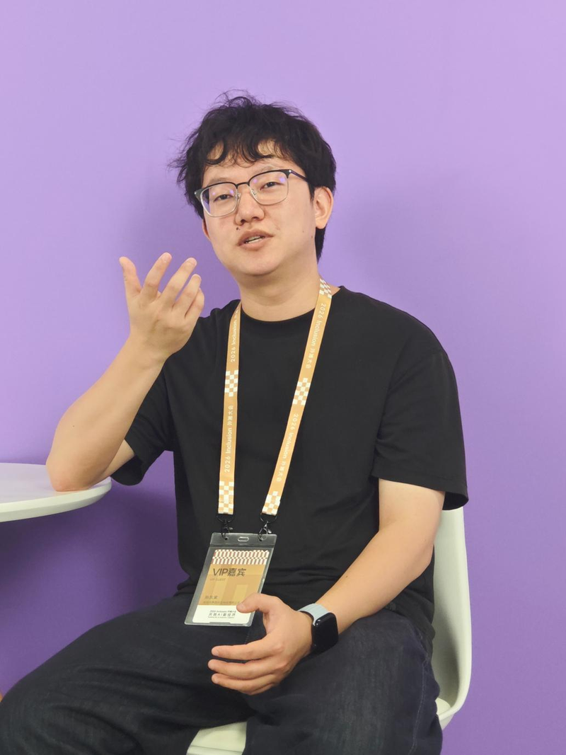00后连续创业者、默造创始人孙东来接受记者采访。新京报贝壳财经记者 罗亦丹 摄