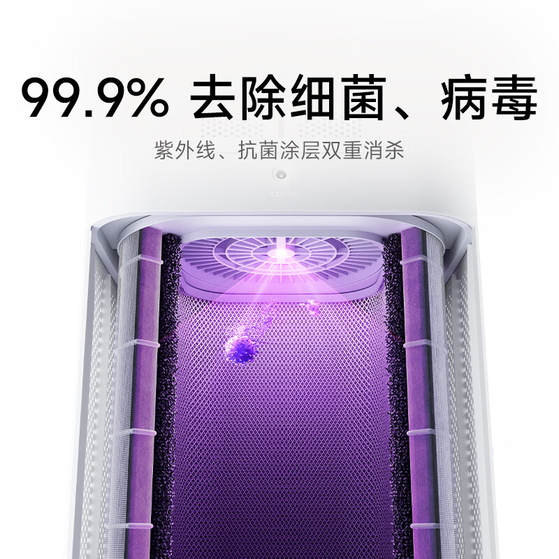 小米米家空气净化器 6C 预售:千分位甲醛数显,999 元 杀菌抗病毒