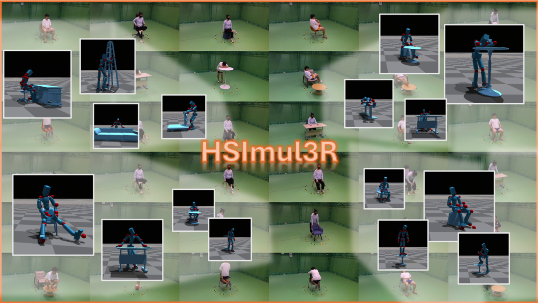 HSIBench 示例及 HSImul3R 对应的仿真结果