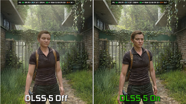 性能腰斩但画质无敌！RTX 5090实测《最后生还者2》：开DLSS 5狂掉147帧