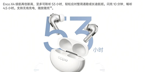 首发支持无损丹拿音质 OPPO Enco X4发布：1099元