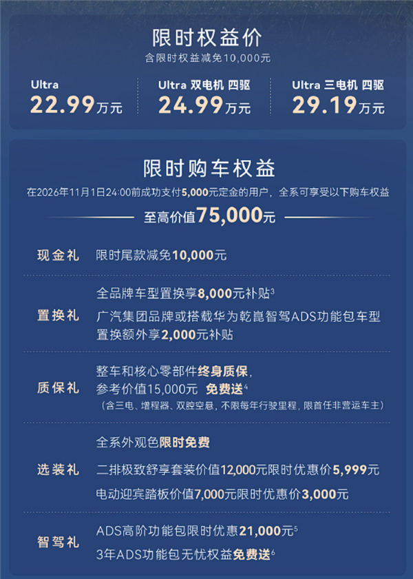起步就是四激光+L3架构!广汽启境GX7上市:限时22.99万起